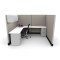 Budget 6X8 Cubicle 67″ With Files / Bin
