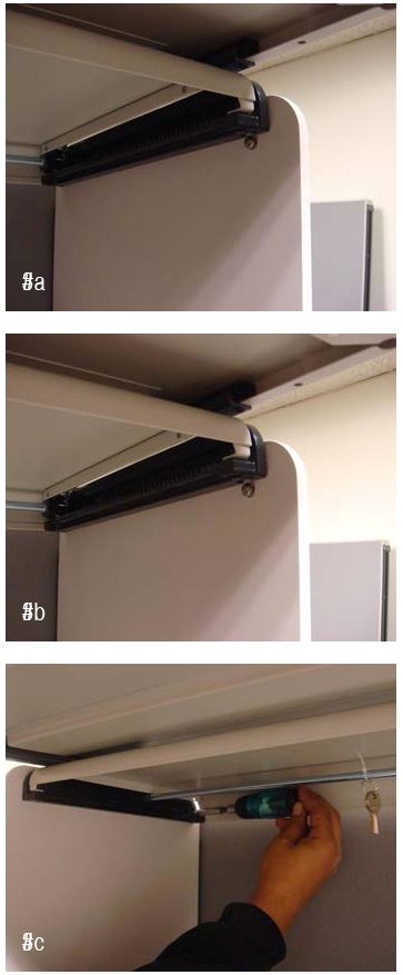 Cubicle Flipper Door Installation