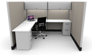 Budget 6X8 Cubicles With Files / Bins